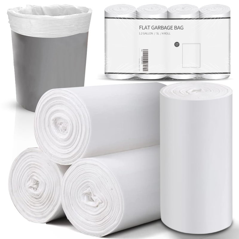 Charmount 12 Gallon Small Trash Bags 200 Count Garbage Bags Bathroom Trash Can Linersfit 455 Liter Clear